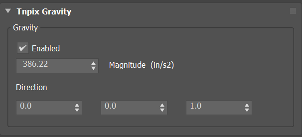 Tnpix Gravity panel